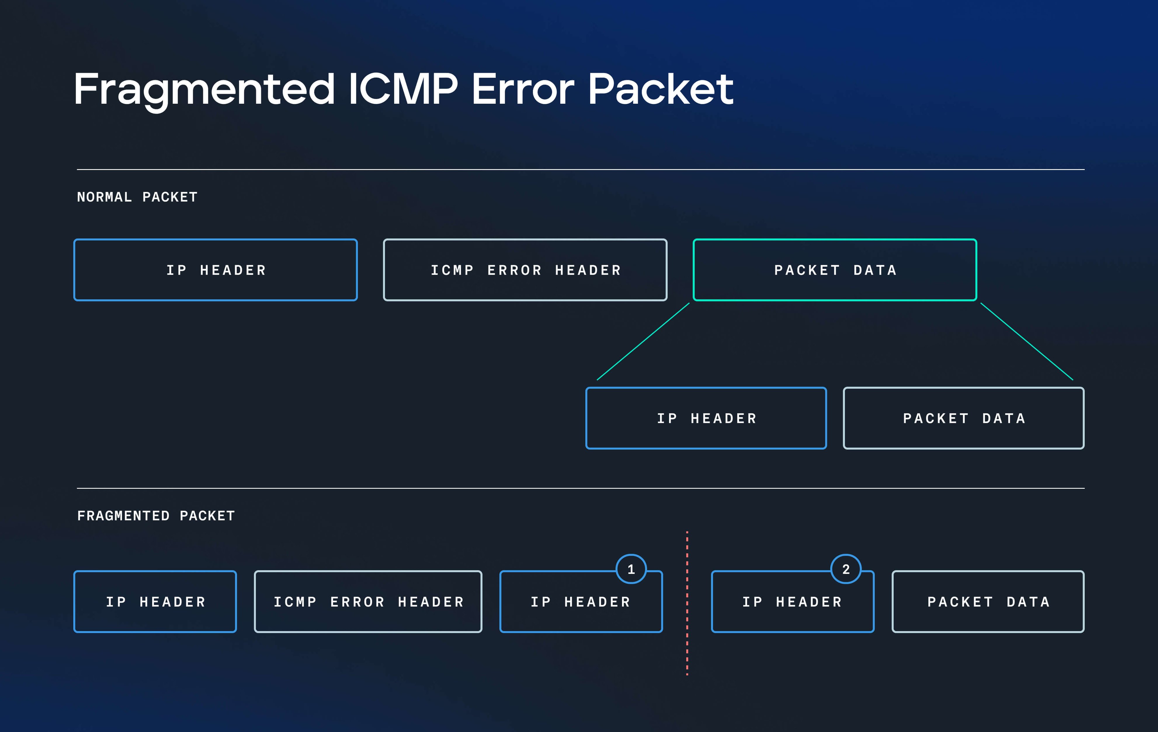 Figure 3 Fragmented ICMP Error Packet