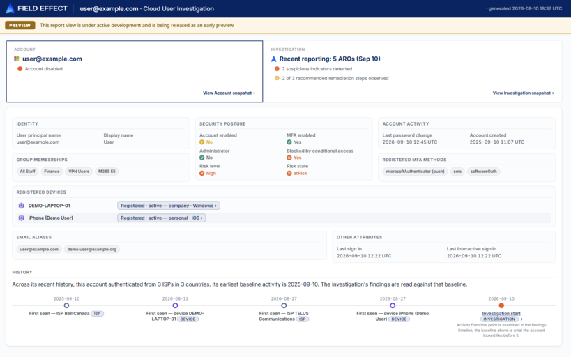 Cloud Investigation Report (Sample)