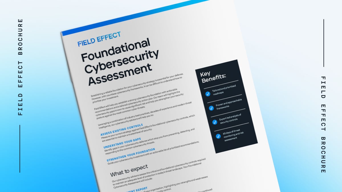 Foundational Cybersecurity Assessment - Brochure - Thumbnail